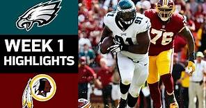 Eagles vs. Redskins | NFL Week 1 Game Highlights
