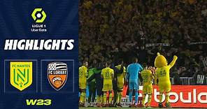 FC NANTES - FC LORIENT (1 - 0) - Highlights - (FCN - FCL) / 2022-2023
