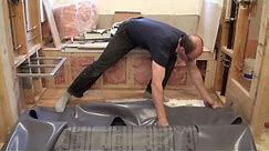 How I to install a Shower Pan Liner and HardieBacker Board. 15. Душевой поддон