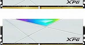 XPG DDR4 D50 RGB 16GB (2x8GB) 3600MHz PC4-28800 U-DIMM 288-Pins Desktop Memory CL18-22-22 Kit White (AX4U36008G18I-DW50)