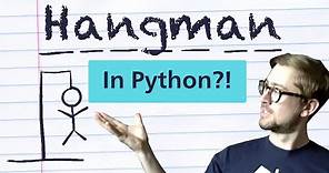 How to build HANGMAN with Python in 10 MINUTES