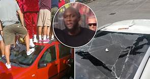 Denuncian destrozos en vehículos a la llegada de Lukaku a Roma: las imágenes...