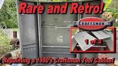 Amazing 1950's Craftsman Wall Mounted Tool Cabinet