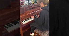 Jayden James playing piano 2021