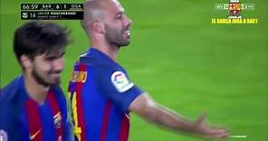 Primer gol de Mascherano FC Barcelona vs Osasuna [7-1][La Liga][26/04/2017] EL BARÇA JUGA A RAC1