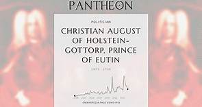 Christian August of Holstein-Gottorp, Prince of Eutin Biography