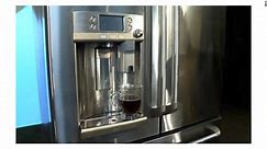 GE refrigerator brews Keurig K-cup coffee