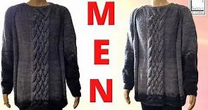 maglione uomo ai ferri "MEN"