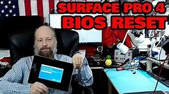 Microsoft Surface Pro 4 model 1724 Bios Password Reset with very shaky hands