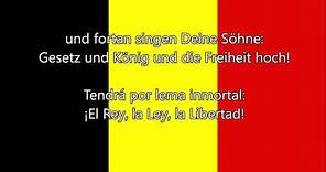 Himno nacional de Bélgica - La Brabanzona (FR/NL/DE/ES Letra)