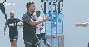 Gattuso en el entrenamiento del Valencia CF