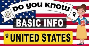 Do You Know United States Basic Information | World Countries Information #186 - GK & Quizzes