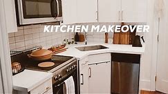 DIY KITCHEN MAKEOVER ON A BUDGET | Small Kitchen Design Ideas, Renter Friendly!