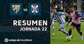 Resumen de Málaga CF vs CD Tenerife (1-1)