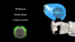 Hair Dryer Sound 229 and Fan Heater Sound 2 | Visual ASMR | 9 Hours Lullaby to Sleep and Relax