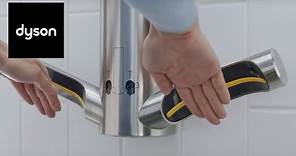 Dyson Airblade™ hygienic hand drying with HEPA purified air.
