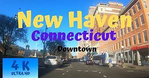 New Haven Connecticut Downtown 4k Driving Tour
