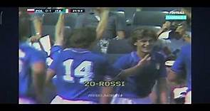 Paolo Rossi 🇮🇹 VS Polonia Semifinales Mundial 1982