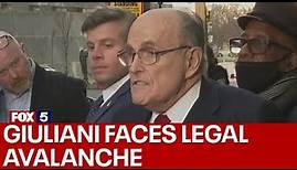 Rudy Giuliani speaks after jury awards $148M to election workers over 2020 vote lies