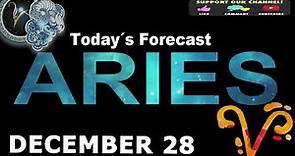 Daily Horoscope - ARIES - DECEMBER 28, 2023
