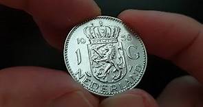 1 Gulden 1956 - A Beautiful Silver Coin from Nederlands
