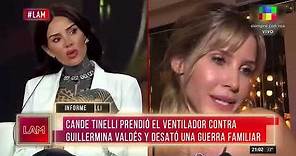 Cande Tinelli prendió el ventilador contra Guillermina Valdés y desató la guerra familiar