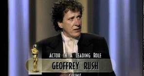 Geoffrey Rush winning Best Actor