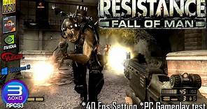 RPCS3 Resistance Fall of Man PC Gameplay | Full Playable | PS3 Emulator Performance | 1080p | 2021