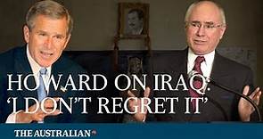 EXCLUSIVE: John Howard reflects on Australia's involvement in Iraq War (Watch)