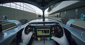 Hamilton giró por primera vez en el nuevo Mercedes de Fórmula 1 (14-02-2019) Carburando.com