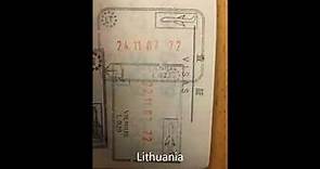 Collection of Passport Stamps