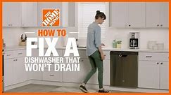 How to Fix a Dishwasher That's Not Draining