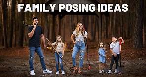 Family Photoshoot Posing Ideas in the Forest with Canon EOS R5 + RF 85mm 1.2L Behind the Scenes POV