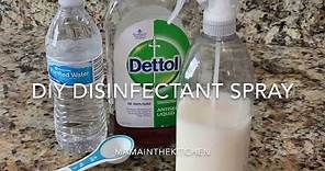 DIY Homemade Disinfectant Spray