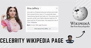 How to Create an Artist Wikipedia Page | Celebrity Wikipedia Page Creation | Artist Infobox