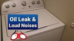 Washing Machine Leaking Oil Making Noise Loud Clicking Sound - Bad Transmission WTW5000DW2