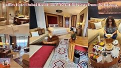 Raffles Hotel Dubai Room Tour | Five Star Luxury Hotel | Beautiful views from the balcony.
