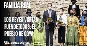 Los Reyes visitan Fuendetodos, el pueblo de Goya, en el 275º aniversario de su nacimiento