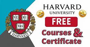 Harvard University Free Online Courses with Free Certificates | Harvard CS50 Certificates for Free