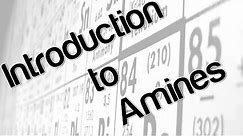 Introduction to amines