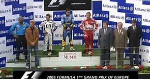 F1 2005 European GP Podium Ceremony