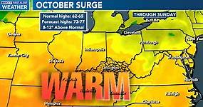 Jim Caldwell’s Forecast | Surge of 70s for a few days