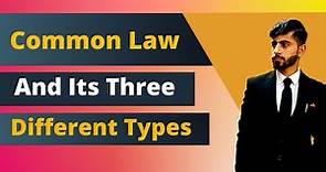 Common Law And Its Three Different Types / Meanings Explained