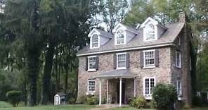 Bucks County PA Real Estate: Stone Farmhouse on 18+ acres