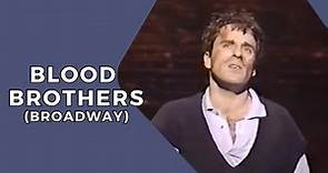 Con O'Neill singing in Blood Brothers (Broadway, 1993)