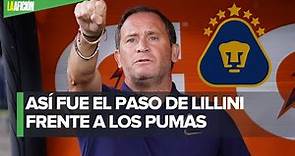 Andrés Lillini, un histórico en Pumas; es el sexto entrenador con más debuts en el club