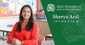 Shreya Anil | King Edward VI High School for Girls