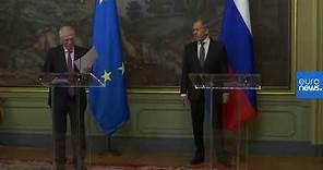EU Chief Josep Borrell Fontelles in a joint news conference with the Russian Foreign Minister | LIVE