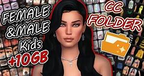 💗Entire NEW cc folder! Female male kids maxis match hair clothes shoes makeup skins etc | The Sims 4