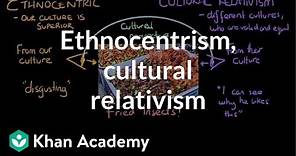 Ethnocentrism and cultural relativism in group and out group | MCAT | Khan Academy